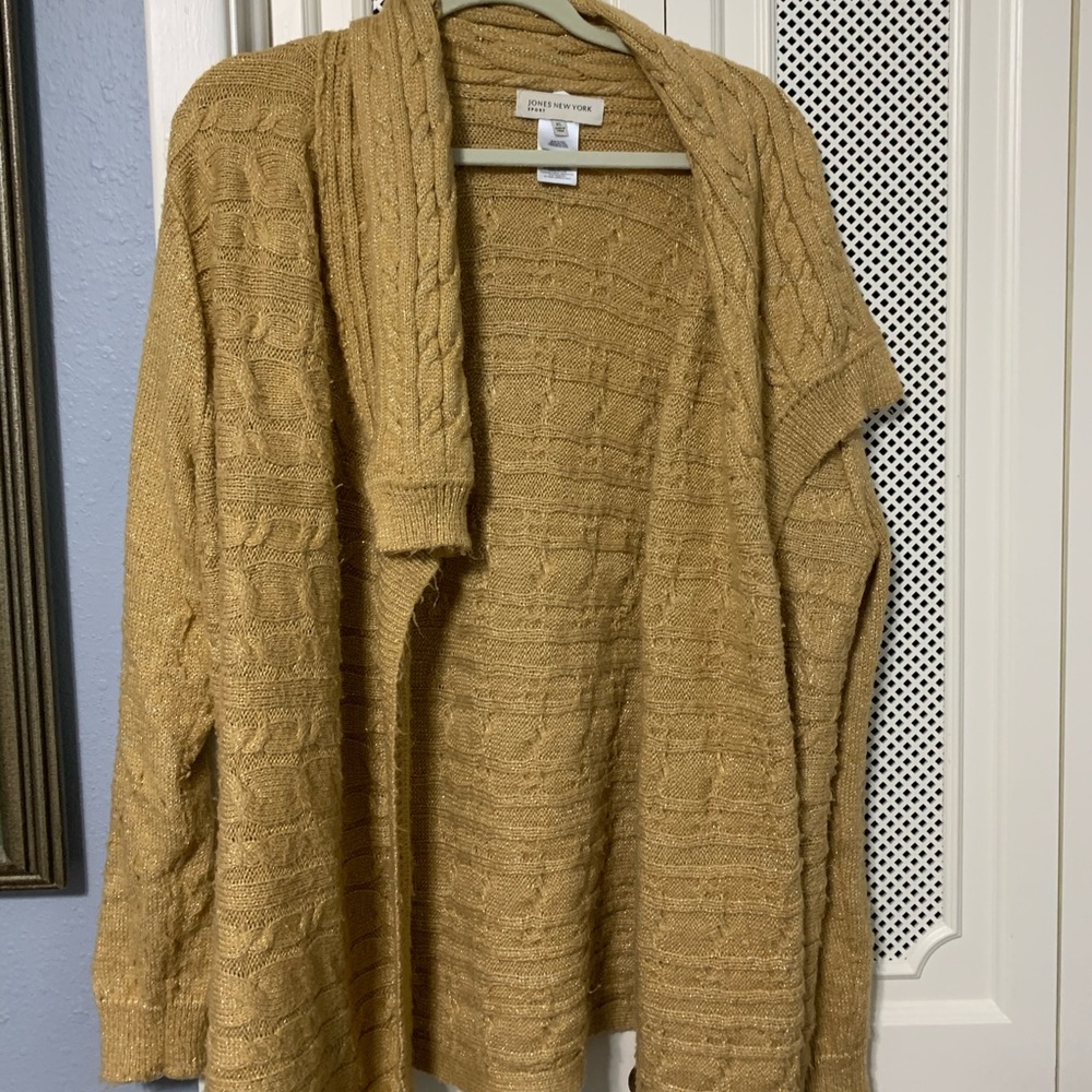 Gold cowl neck sweater